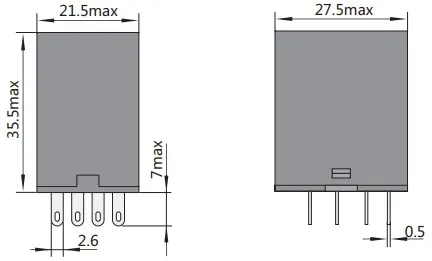 Промежуточное реле JZX-22F (D) 4 кон. с инд. 3А 220В АС CHINT