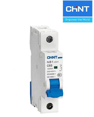 Автоматические выключатели NB1-63H 1P  2A D (10kA) CHINT