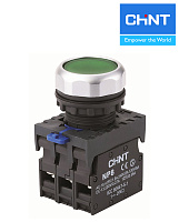 Кнопка NP8-10BND/3 с подсв.зеленая (1НО) IP65 CHINT