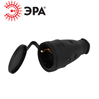 Розетка каучук переносная RX10-B-IP44 16А IP44 ЭРА