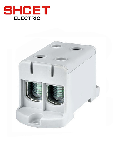 Зажим клеммный КВС 2Р 16-95мм (245А) серая SHCET