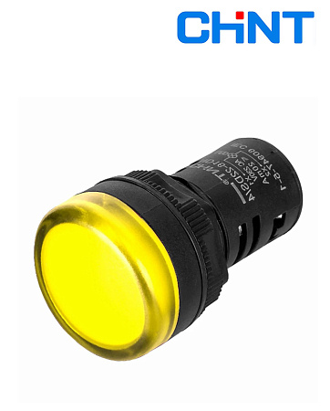 Индикатор ND16-22DS/2С желтый 230В AC/DC IP65 CHINT