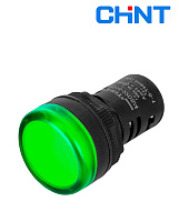 Индикатор ND16-22D/2С зеленый 12В AC/DC IP65 CHINT