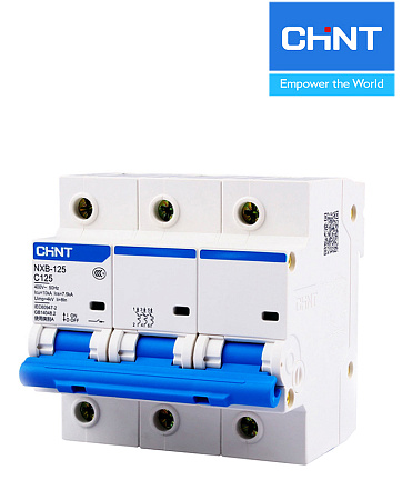 Авт. выключатели NXB-125 3P 80A C (10kA) CHINT