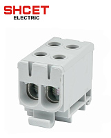 Зажим клеммный КВС 2Р  6-50мм (160А) серая SHCET