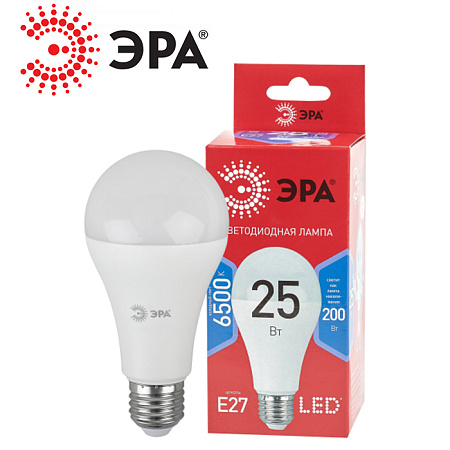 Лампа LED A60-25W-865-E27 RED ЭРА