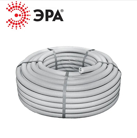 Гофр.труба ПВХ ф16 GOFR-16-100-PVC с зондом (100м/бух)