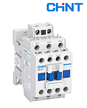Контактор NC8-09W 9A (110~250В) (1НО+1НЗ) АС/DC CHINT Контактор NC8-09W 9A (110~250В) (1НО+1НЗ) АС/DC CHINT