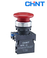 Кнопка NP8-01M/1 Гриб красный (1НО) IP65 CHINT