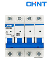 Авт. выключатели NXB-63S 4P  2A С (4.5kA) CHINT