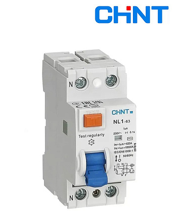 УЗО NL1-63 2P 16A 30mA (6kA) АС CHINT