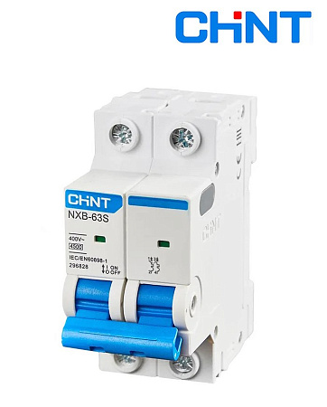 Авт. выключатели NXB-63S 2P  1A D (4.5kA) CHINT
