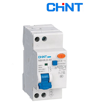 Дифавтомат NBH8LE-40 1P+N  32А 30mA CHINT