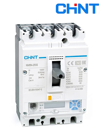 Авт. выкл. NM8N-250S EM 3Р  63А 50кА LCD с электр.расцеп. CHINT