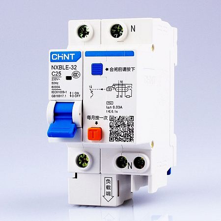 Дифавтомат NXBLE-32 1P+N 16A 30mA CHINT