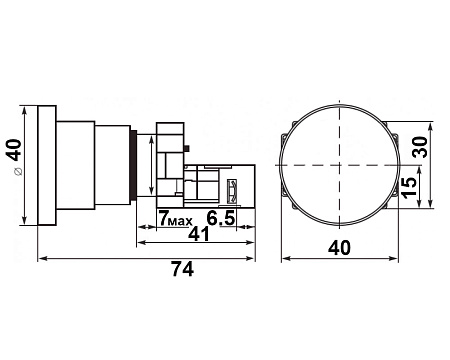 Кнопка XB2-BC31 (зеленая)
