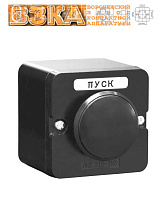 Пост кнопочный ПКЕ 222-1 черный гриб