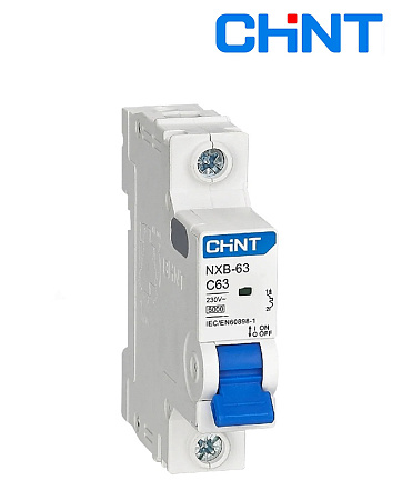 Автоматические выключатели NXB-63 1P 63A D (6kA) CHINT Автоматические выключатели NXB-63 1P 63A D (6kA) CHINT