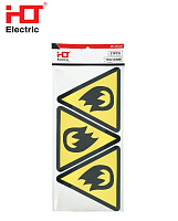 Наклейка "Пожароопасно" 150*150*150мм  (упк/21шт) HLT