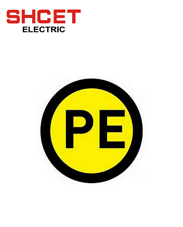 Наклейка символ "PE" d20 (уп./42шт)