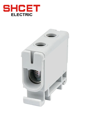 Зажим клеммный КВС 1Р  6-50мм (160А) серая  SHCET