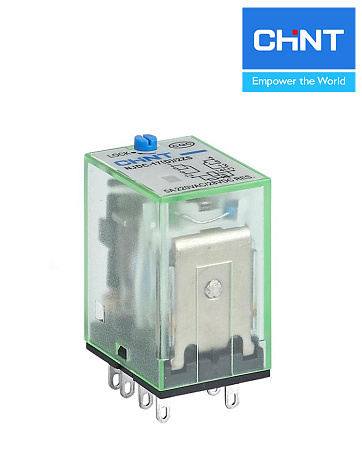 Промежуточное реле  NJDC-17/4ZS 4 кон. с кнопкой тест 3А 220В АС CHINT