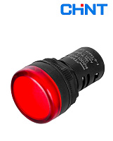Индикатор ND16-22D/2С красный 12В AC/DC IP65 CHINT