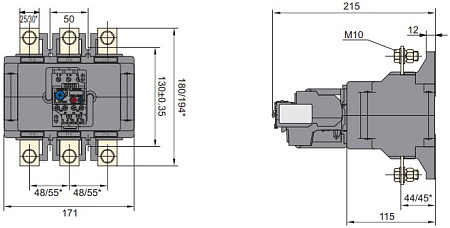 Реле тепловое NR2-630 (200-315A) CHINT 