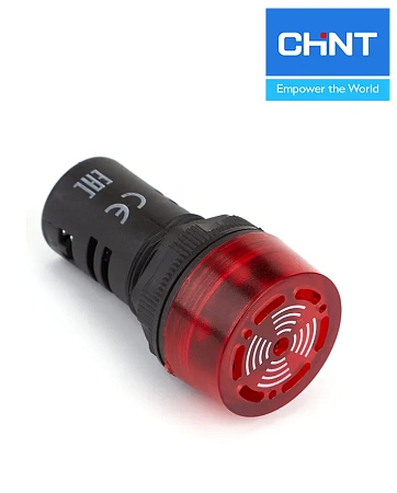 Сигнализатор звуковой ND16-22FS красный 220В AC