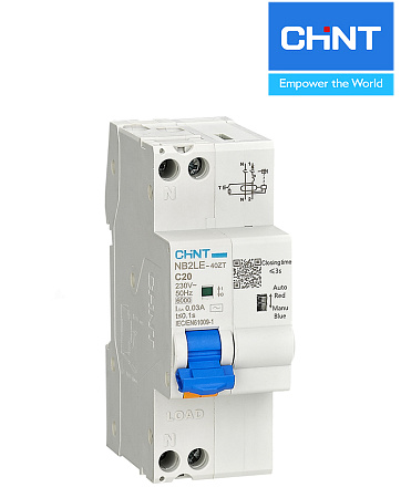 Дифавтомат NB2LE-40ZT 1P+N  16А 30mA (6kA)