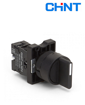 Переключатель NP2-ED21 2 полож. с фикс. (1НО) IP40 CHINT