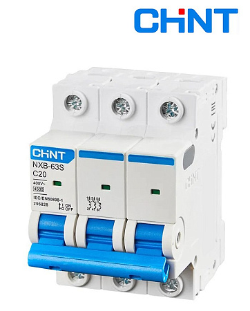 Авт. выключатели NXB-63S 3P  1A D (4.5kA) CHINT