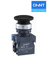 Кнопка NP8-10M/12 Гриб черный (1НО) IP65 CHINT