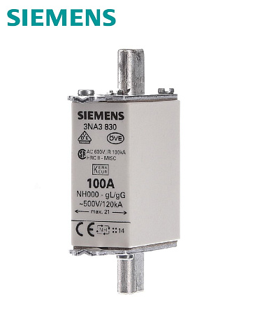 Плавкая вставка GL/GG тип 00 35А Siemens