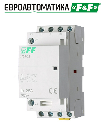 Контактор ST25-22 2Р 25А (2NO) 220В