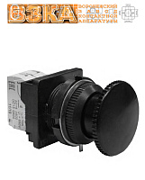 Кнопка КЕ-021 исп.2 (1з+1р) черный гриб
