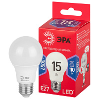 Лампа LED A60-15W-865-E27 RED ЭРА
