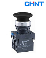 Кнопка NP8-10M/12 Гриб черный (1НО) IP65 CHINT