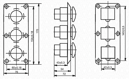 Пост кнопочный ПКЕ 122-3