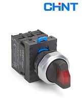 Переключатель NP8-11XD/314 3 положения красный LED IP65
