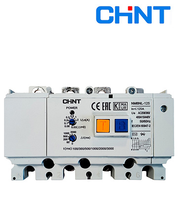 Диф. модуль NM8NL-125  4P  RCD1 CHINT