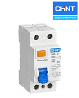 УЗО NXL-63 2P 63A 30mA (6kA) А CHINT