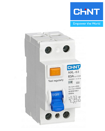 УЗО NXL-63 2P 40A 30mA (6kA) АС CHINT