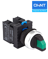 Переключатель NP8-11XD/213 2 положения зеленый IP65
