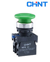 Кнопка NP8-10M/13 Гриб зеленый (1НО) IP65 CHINT