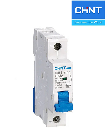 Авт. выключатели NB1-63DC 1P 10A С (6kA) CHINT