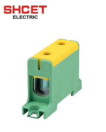 Зажим клеммный КВС 1Р 16-95мм (245А) желто-зеленая SHCET