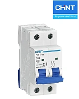 Автоматические выключатели NB1-63 2P  6A B (6kA) CHINT