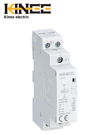Контактор модульный КМ63 2Р 25А (1NO+1NC) Kinee