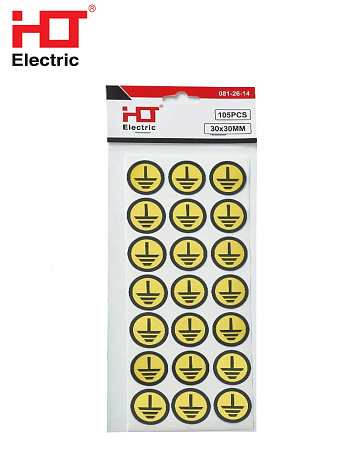 Наклейка символ "Земля" d30 (уп./105шт)